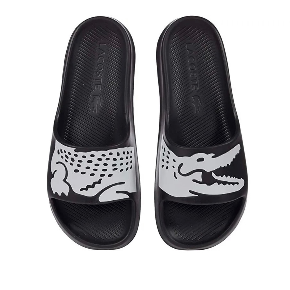 Men's Lacoste Croco 2.0 0721 Slide Very Nice!!

Color: Black/White